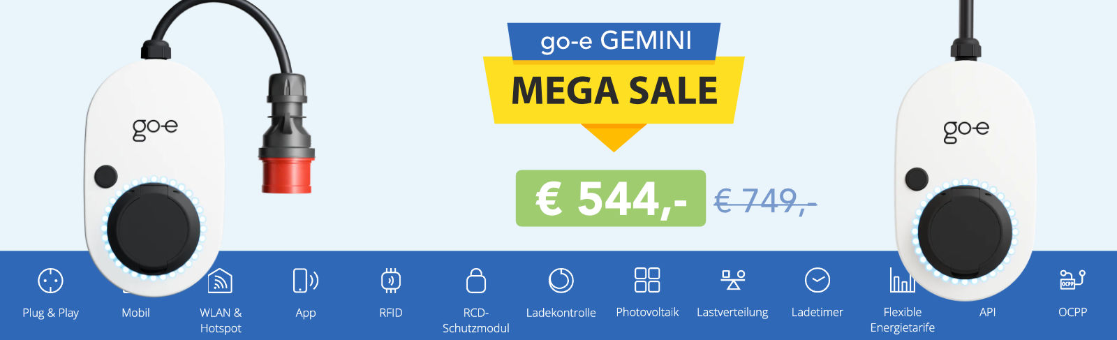 Ladezubehör-Aktion bei e-mobileo Produkte, die bei e-mobileo in Aktion sind