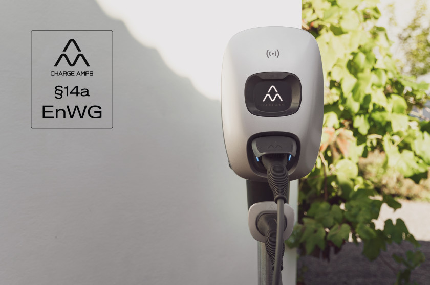 Charge Amps Dawn von Vorne ist konform mit §14a EnWG