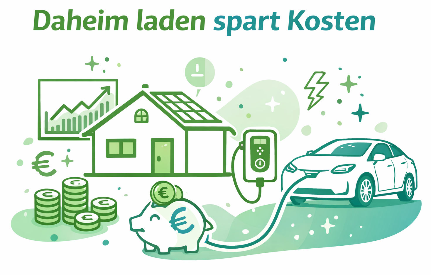 Daheimladen mit günstiger Wallbox spart Kosten