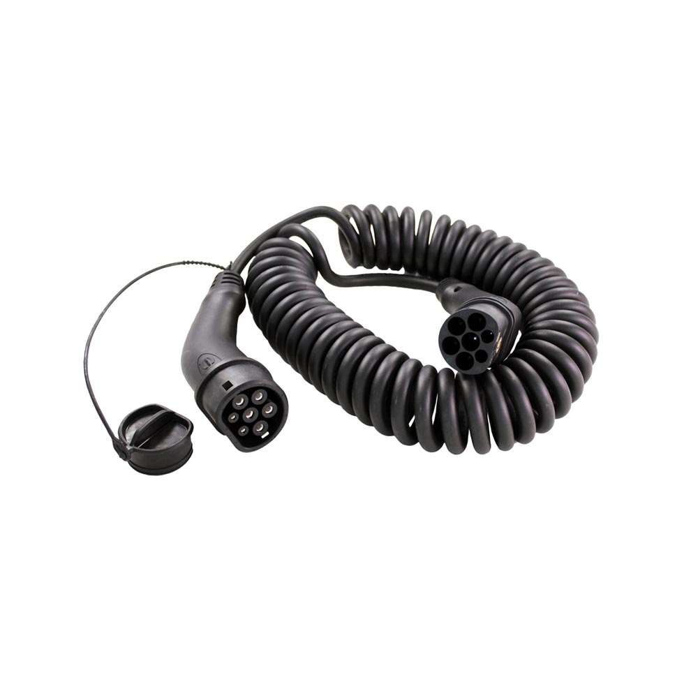 LITZEE Metallkabel, spiralförmiges USB-Kabel, einziehbares Kabel,  Datensynchronisation, Ladekabel, Spiralkabel, Auto-Ladekabel, für Phone X XR