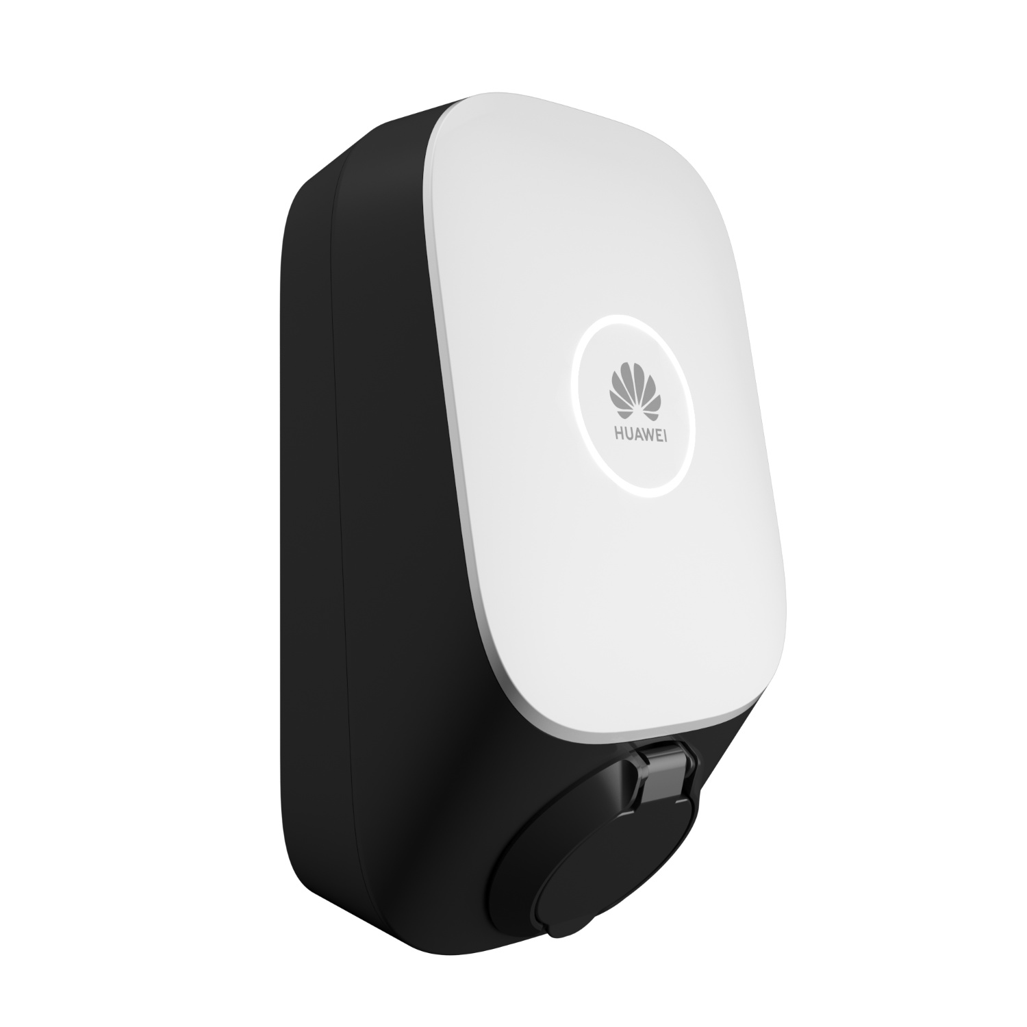 Huawei-Wallbox-Smart-Charger-11kw-22-kw-von-der-Seite Seitliche Aufnahme der Huawei Wallbox 11 kW / 22 kW
