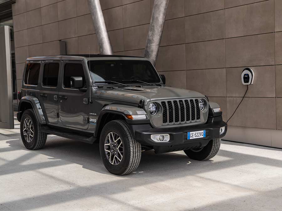 Wallbox, Ladekabel, Mobiles Ladegerät und Ladestation passend für den Jeep Wrangler 4xe Plug-in-Hybrid