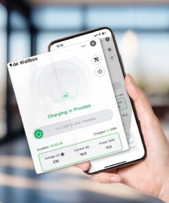 Mobile Ladestation 11 kW v2 mit App-Steuerung zur Überwachung des Ladevorgangs