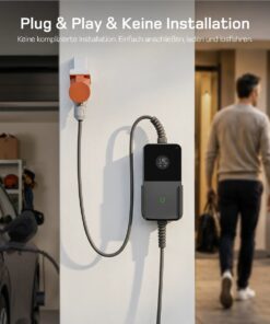 Mobile Wallbox 11 kW mit Plug-and-Play-Anschluss ohne aufwendige Installation