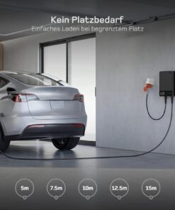 dé Wallbox 11 kW mit RCD-Schutz, 30 mA AC und 6 mA DC Schutztechnik