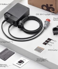 dé Wallbox 11 kW mit integrierten Schutzsystemen gegen Ueberstrom, Kurzschluss, Ueberspannung und Ueberhitzung