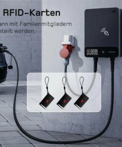 dé Wallbox 22 kW mit Montagewerkzeug, Mikrofasertuch, Steckerhalter und Bedienungsanleitung